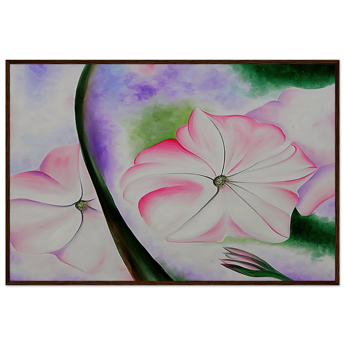 Petunia No. 2 Framed Poster | Georgia O'Keeffe Framed Prints Wall Art | Georgia O Keeffe Prints