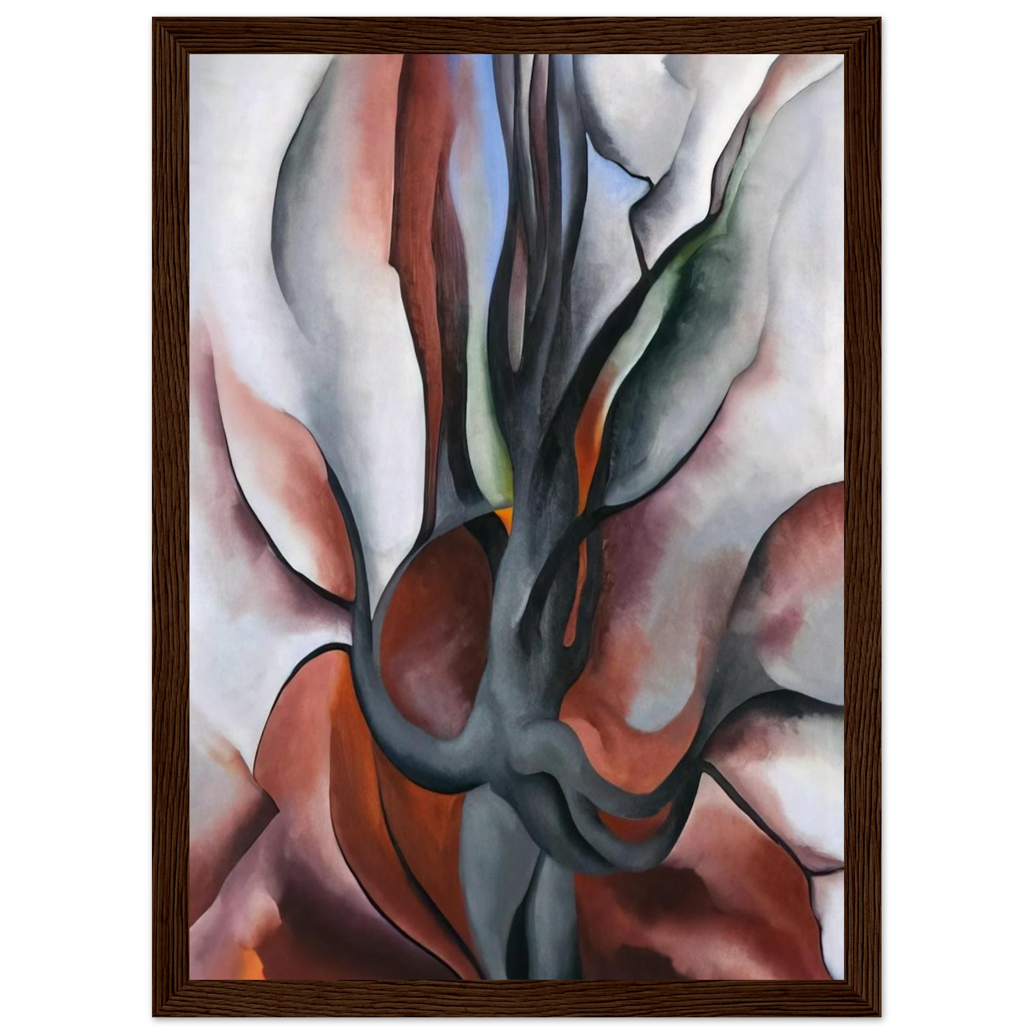 Autumn Trees - The Maple Framed Poster | Georgia O'Keeffe Framed Prints Wall Art | Georgia O Keeffe Prints