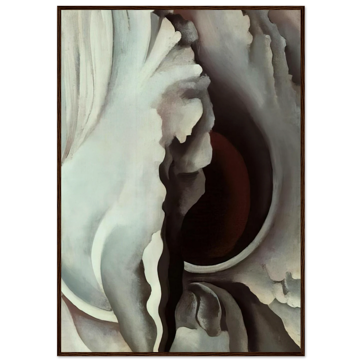 Black Iris Framed Poster | Georgia O'Keeffe Framed Prints Wall Art | Georgia O Keeffe Prints