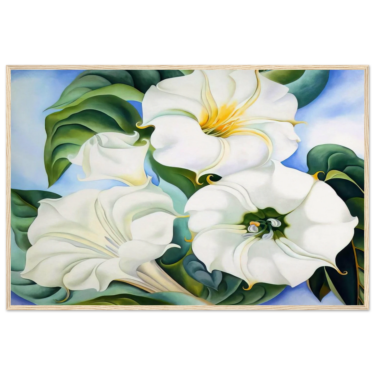 Jimson Weed 3 Framed Poster | Georgia O'Keeffe Framed Prints Wall Art | Georgia O Keeffe Prints