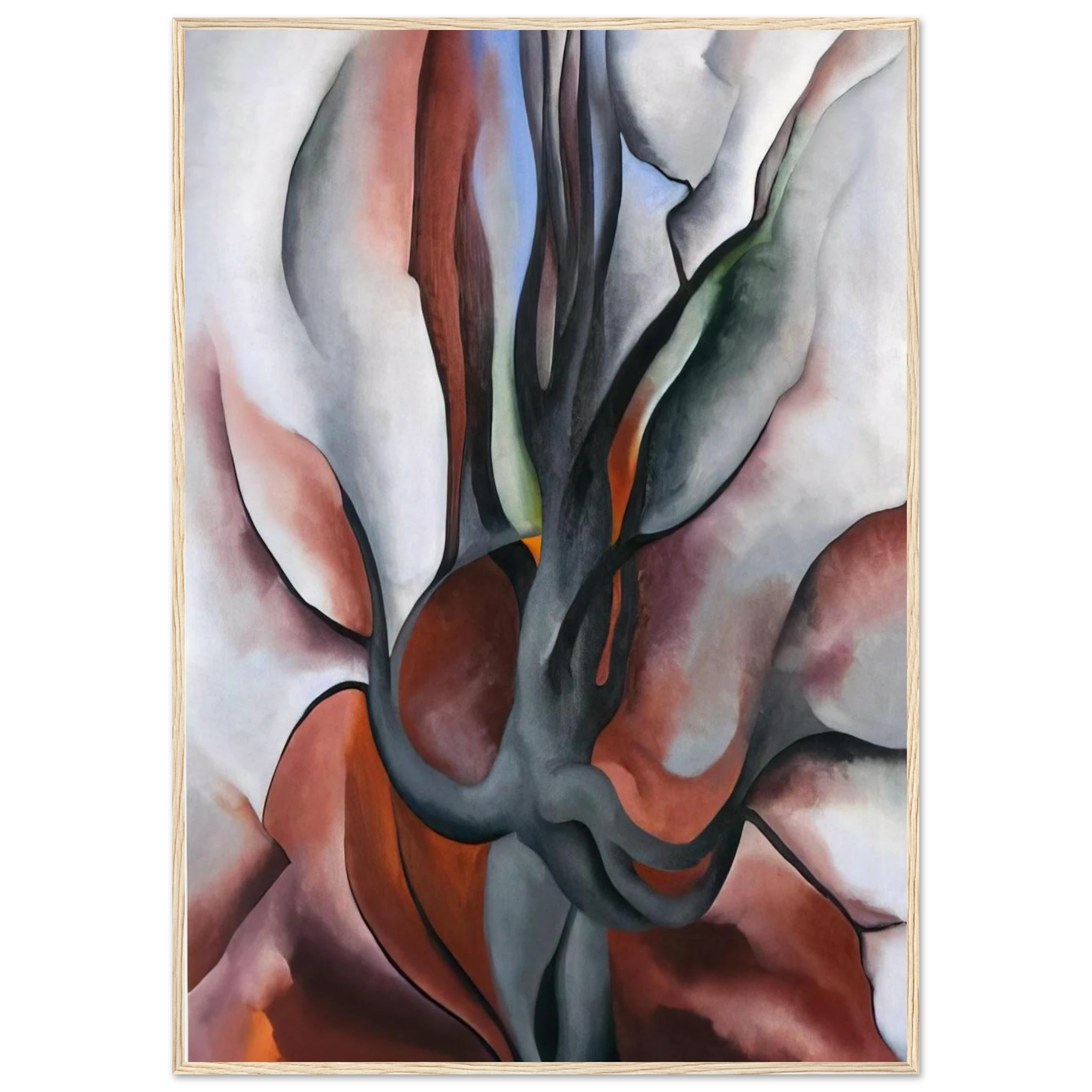 Autumn Trees - The Maple Framed Poster | Georgia O'Keeffe Framed Prints Wall Art | Georgia O Keeffe Prints