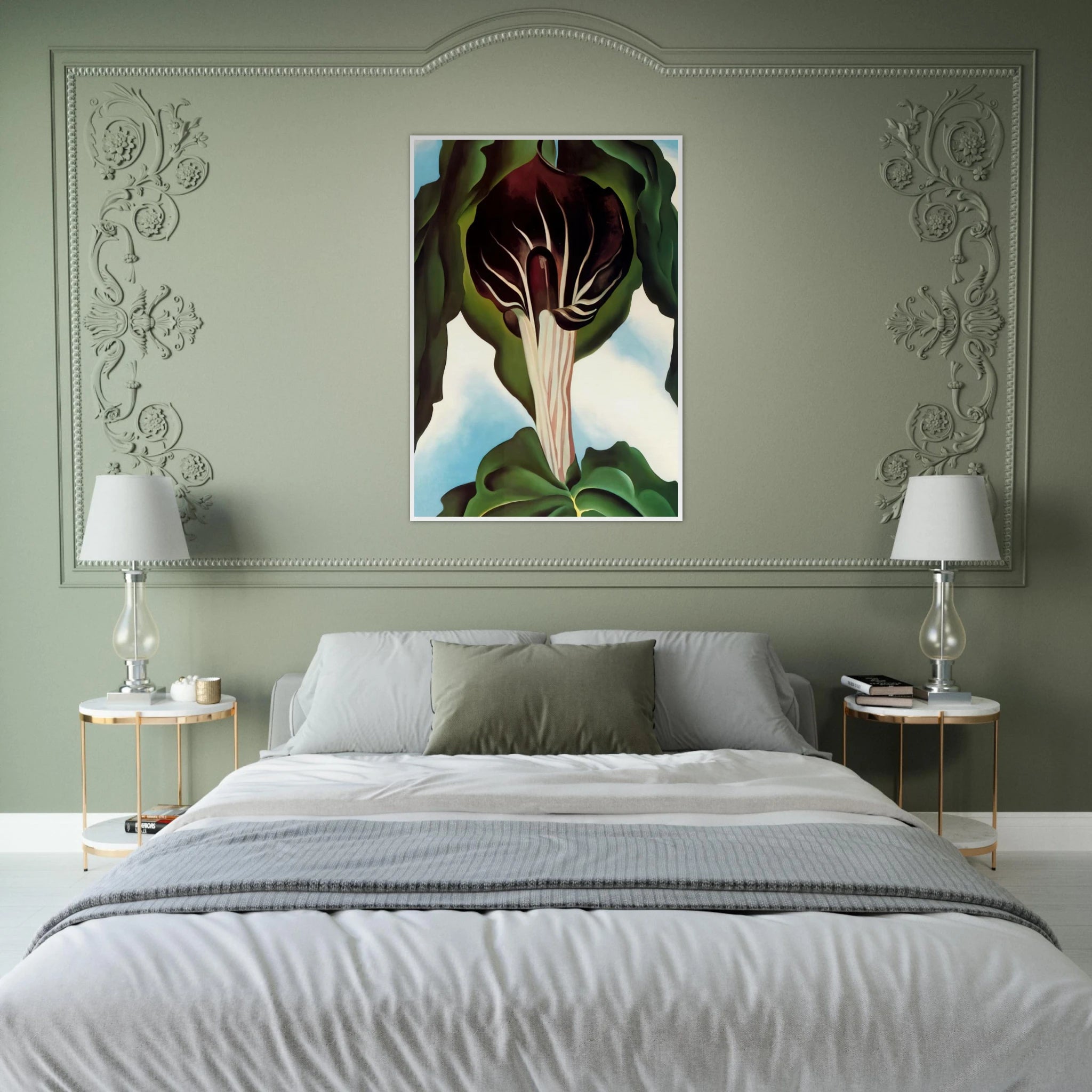 Jack-in-the-Pulpit III Framed Poster | Georgia O'Keeffe Framed Prints Wall Art | Georgia O Keeffe Prints