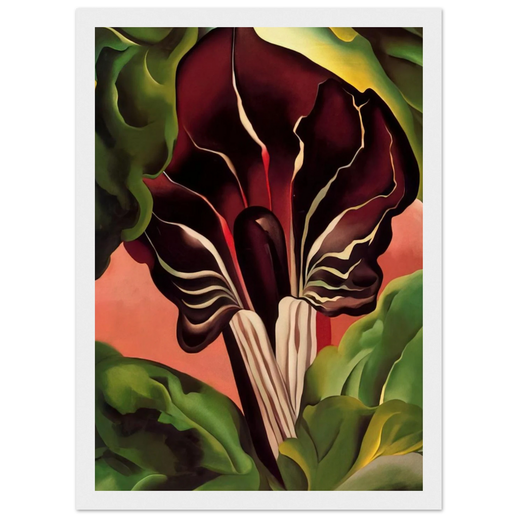 Jack-in-the-Pulpit II Framed Poster | Georgia O'Keeffe Framed Prints Wall Art | Georgia O Keeffe Prints