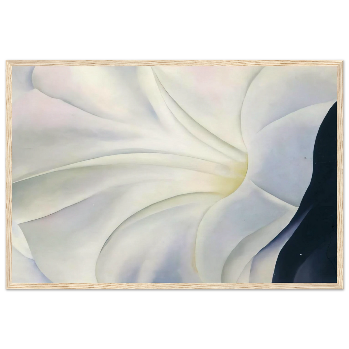 Morning Glory with Black Framed Poster | Georgia O'Keeffe Framed Prints Wall Art | Georgia O Keeffe Prints