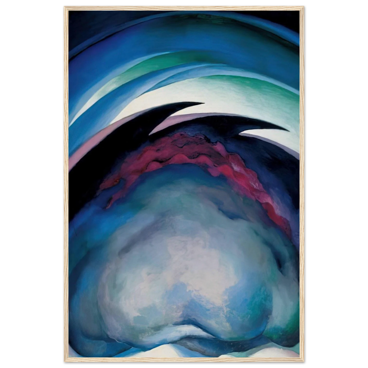From the Plains I Framed Poster | Georgia O'Keeffe Framed Prints Wall Art | Georgia O Keeffe Prints