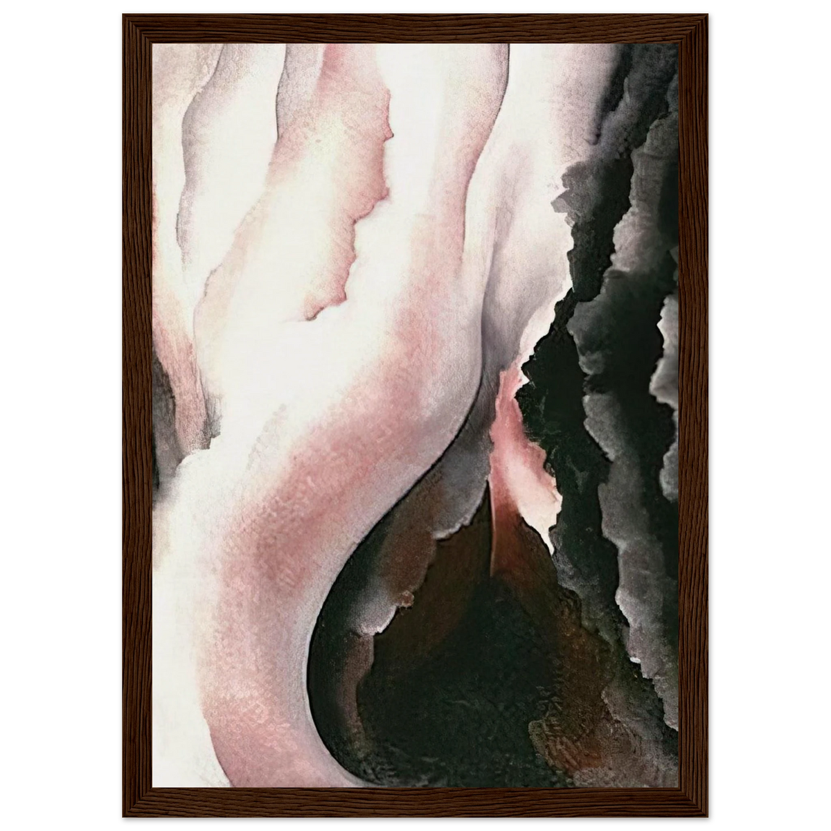 Dark Iris ?2 Framed Poster | Georgia O'Keeffe Framed Prints Wall Art | Georgia O Keeffe Prints