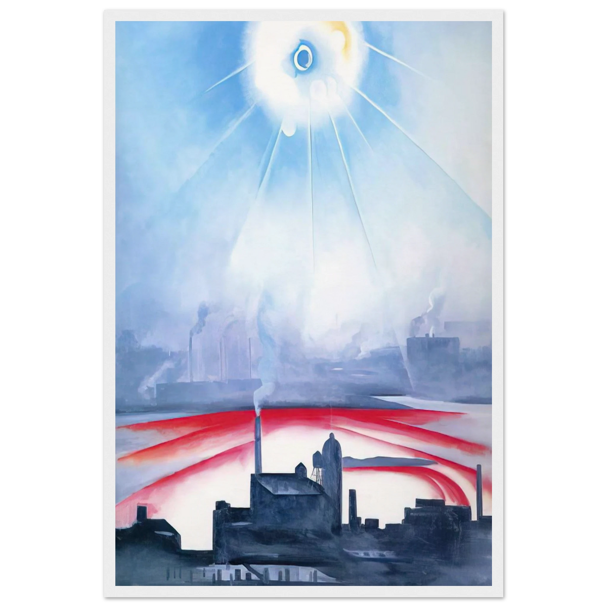 East River No 1 Framed Poster | Georgia O'Keeffe Framed Prints Wall Art | Georgia O Keeffe Prints
