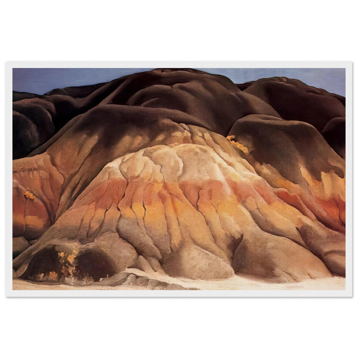 Grey Hills Framed Poster | Georgia O'Keeffe Framed Prints Wall Art | Georgia O Keeffe Prints