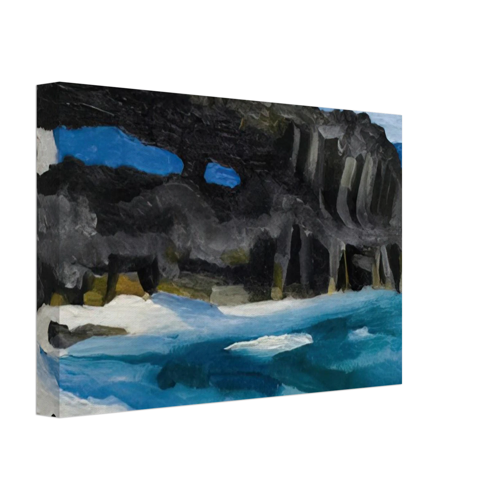 Black Lava Bridge, Hana Coast-No. II Canvas | Georgia O'Keeffe Canvas | Georgia O Keeffe Prints