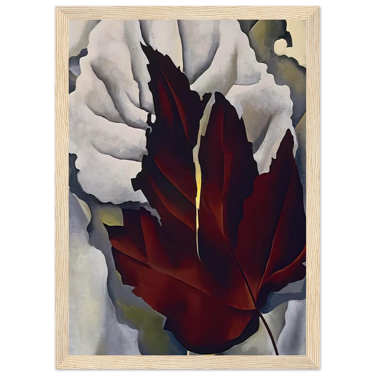 Pattern of Leaves Framed Poster | Georgia O'Keeffe Framed Prints Wall Art | Georgia O Keeffe Prints