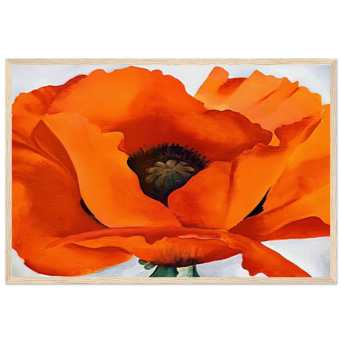 Red Poppy Framed Poster | Georgia O'Keeffe Framed Prints Wall Art | Georgia O Keeffe Prints