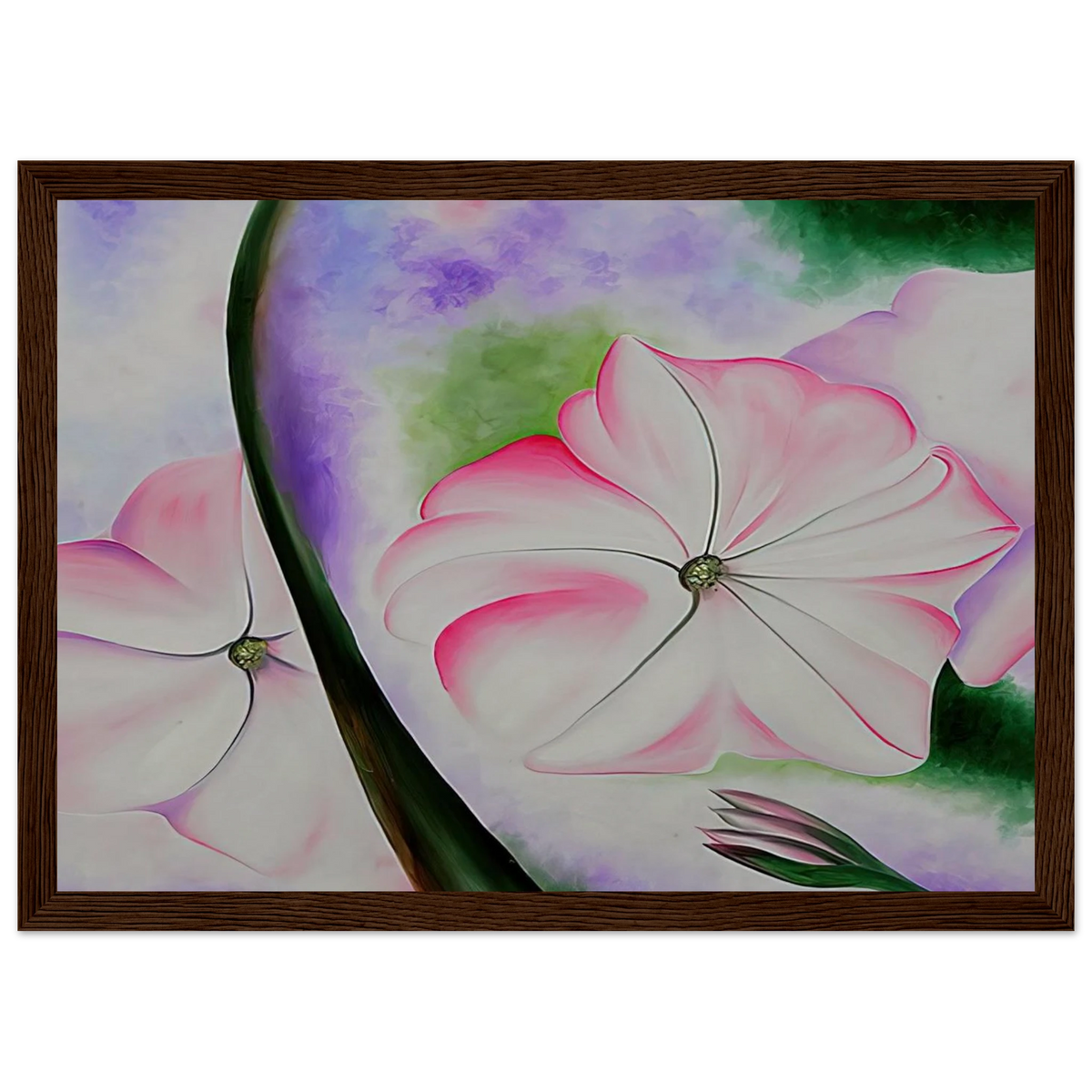 Petunia No. 2 Framed Poster | Georgia O'Keeffe Framed Prints Wall Art | Georgia O Keeffe Prints