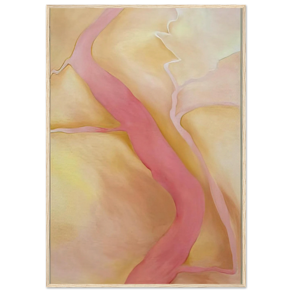 It Was Yellow and Pink II Framed Poster | Georgia O'Keeffe Framed Prints Wall Art | Georgia O Keeffe Prints