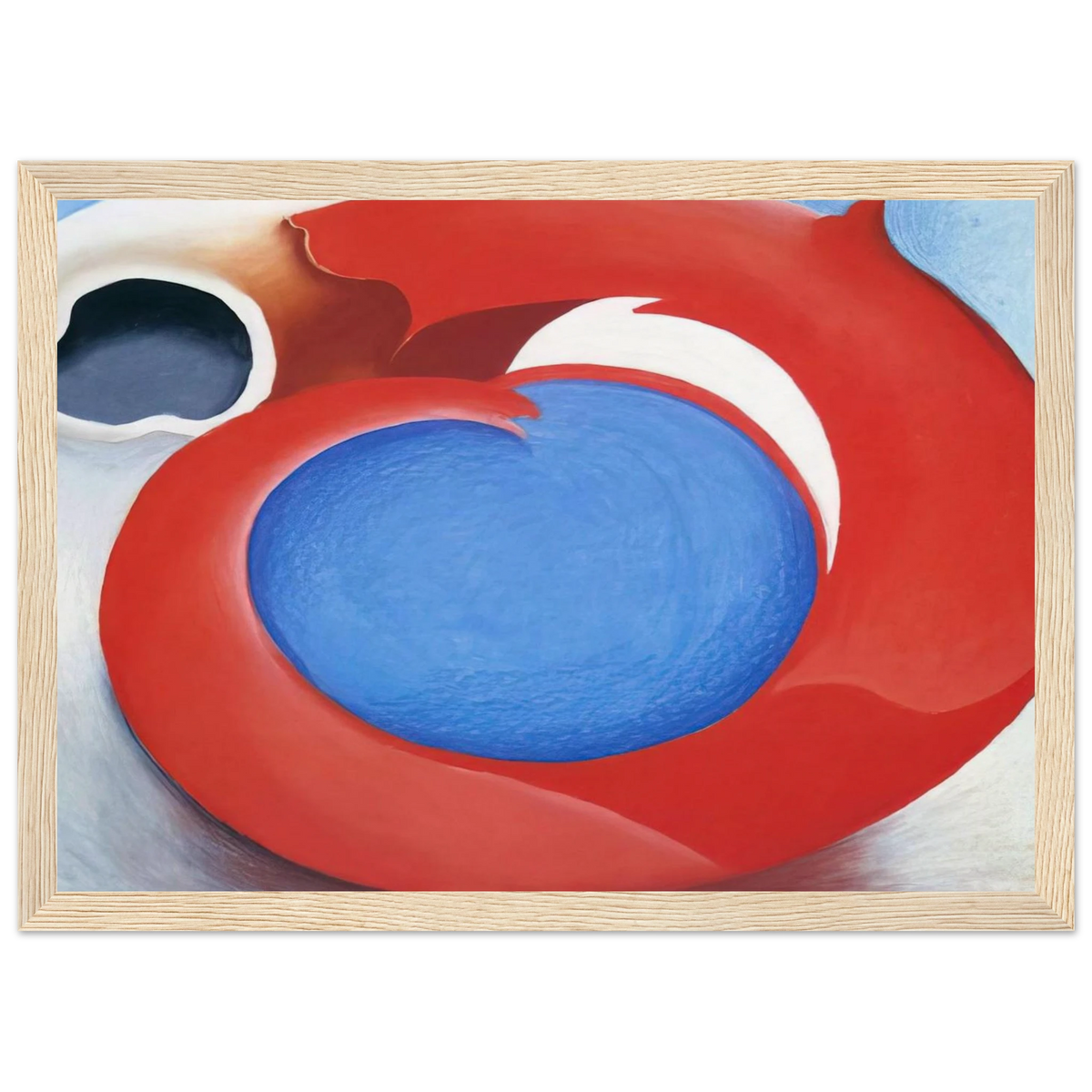 Goat's Horn With Red Framed Poster | Georgia O'Keeffe Framed Prints Wall Art | Georgia O Keeffe Prints