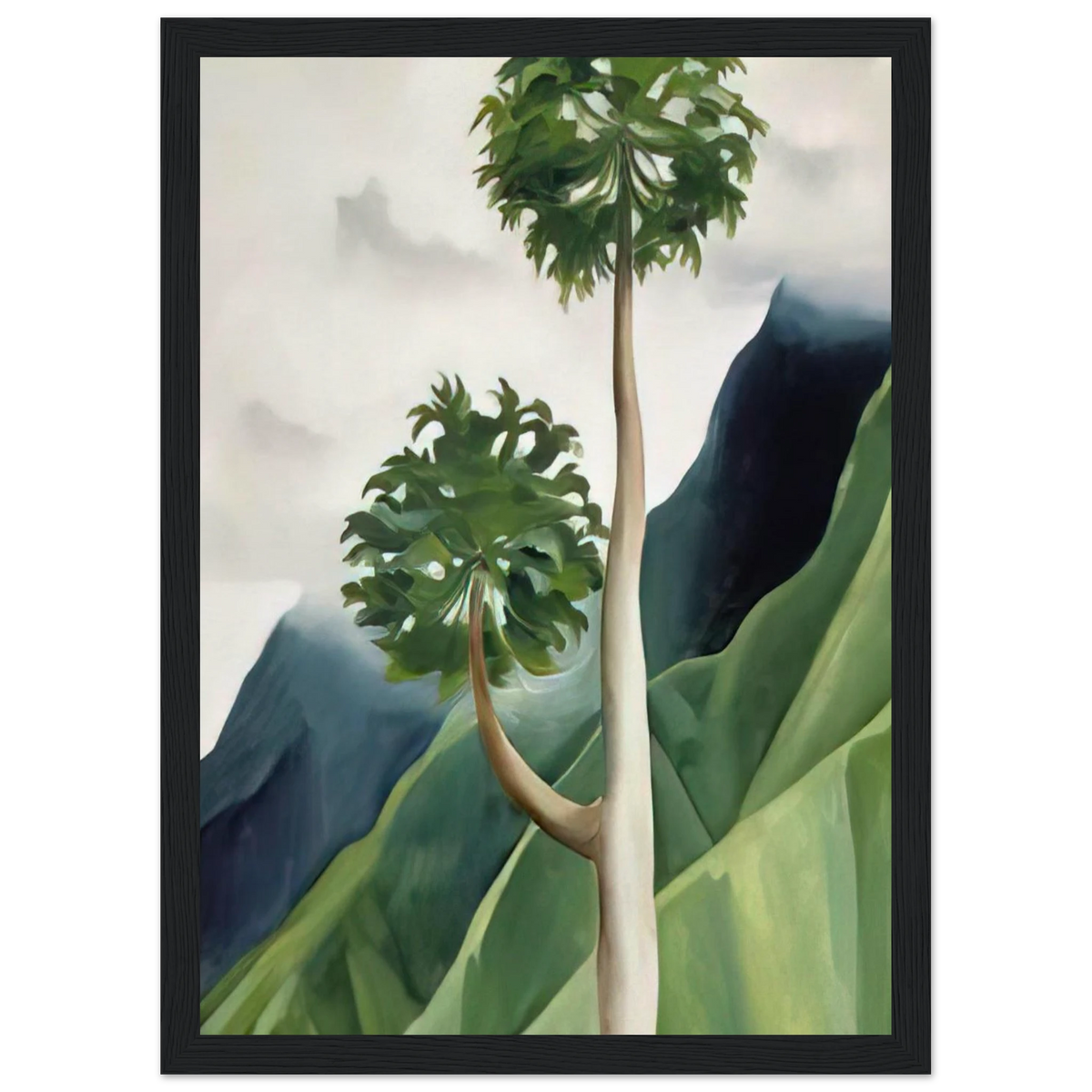 Papaya Tree-Iao Valley Framed Poster | Georgia O'Keeffe Framed Prints Wall Art | Georgia O Keeffe Prints
