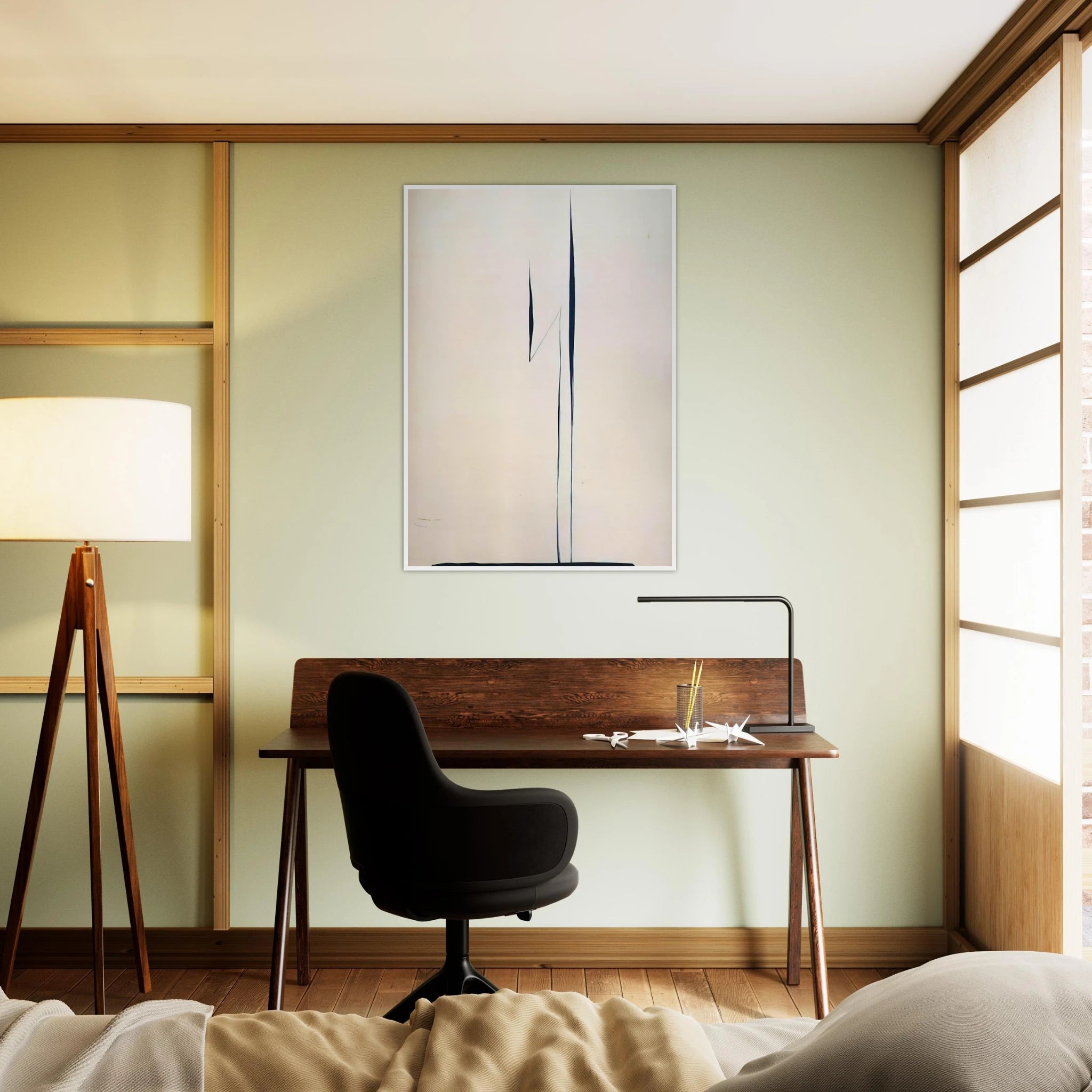 Black Lines 1 Framed Poster | Georgia O'Keeffe Framed Prints Wall Art | Georgia O Keeffe Prints