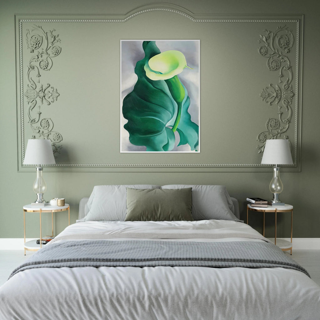 Calla Lily  Lily-Yellow No. 2  Framed Poster | Georgia O'Keeffe Framed Prints Wall Art | Georgia O Keeffe Prints
