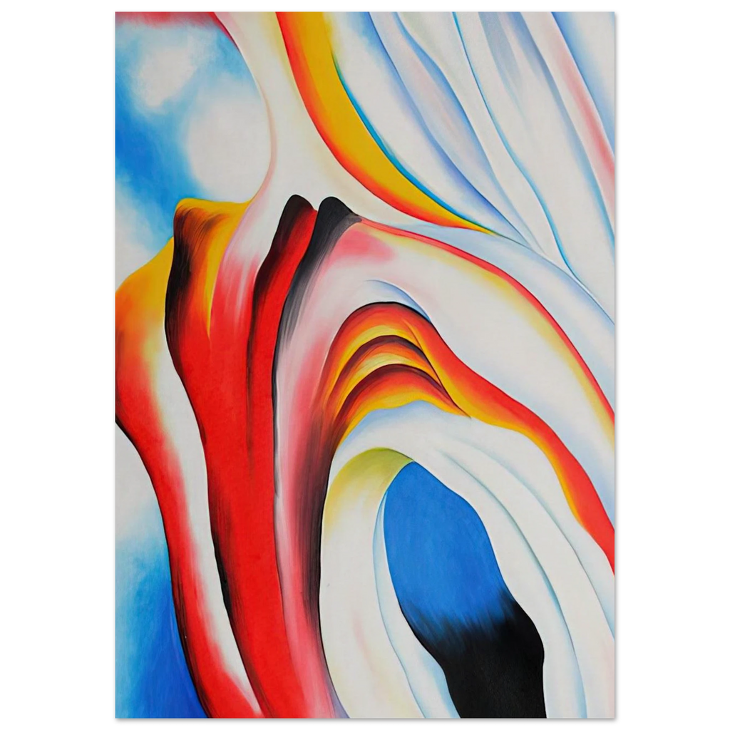 Music Pink and Blue Poster | Georgia O'Keeffe Poster | Georgia O Keeffe Prints