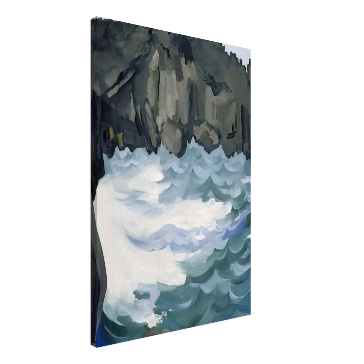 Black Lava Bridge, Hana Coast-No. I Canvas | Georgia O'Keeffe Canvas | Georgia O Keeffe Prints
