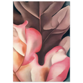 Oak Leaves Pink and Grey Poster | Georgia O'Keeffe Poster | Georgia O Keeffe Prints