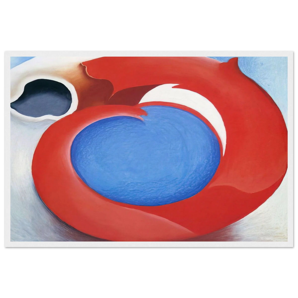 Goat's Horn With Red Framed Poster | Georgia O'Keeffe Framed Prints Wall Art | Georgia O Keeffe Prints