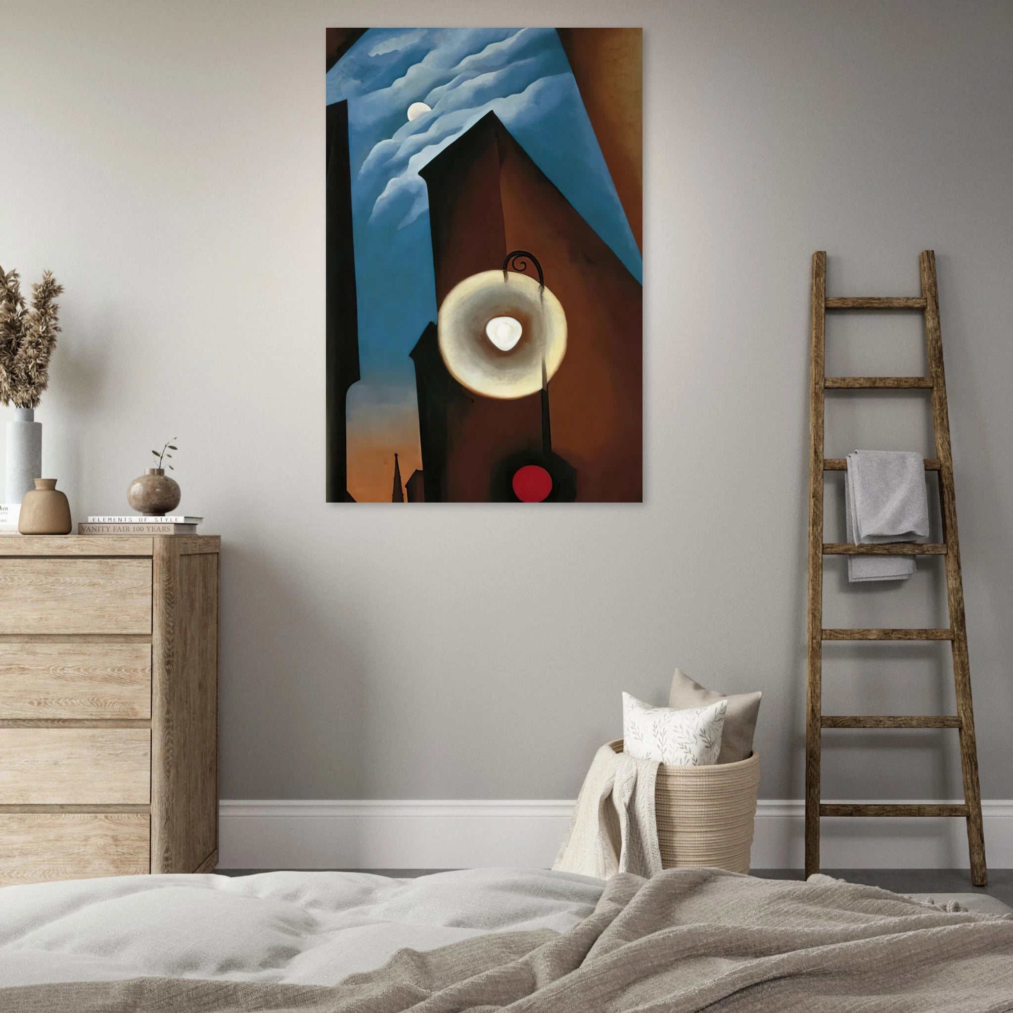 New York with Moon Poster | Georgia O'Keeffe Poster | Georgia O Keeffe Prints