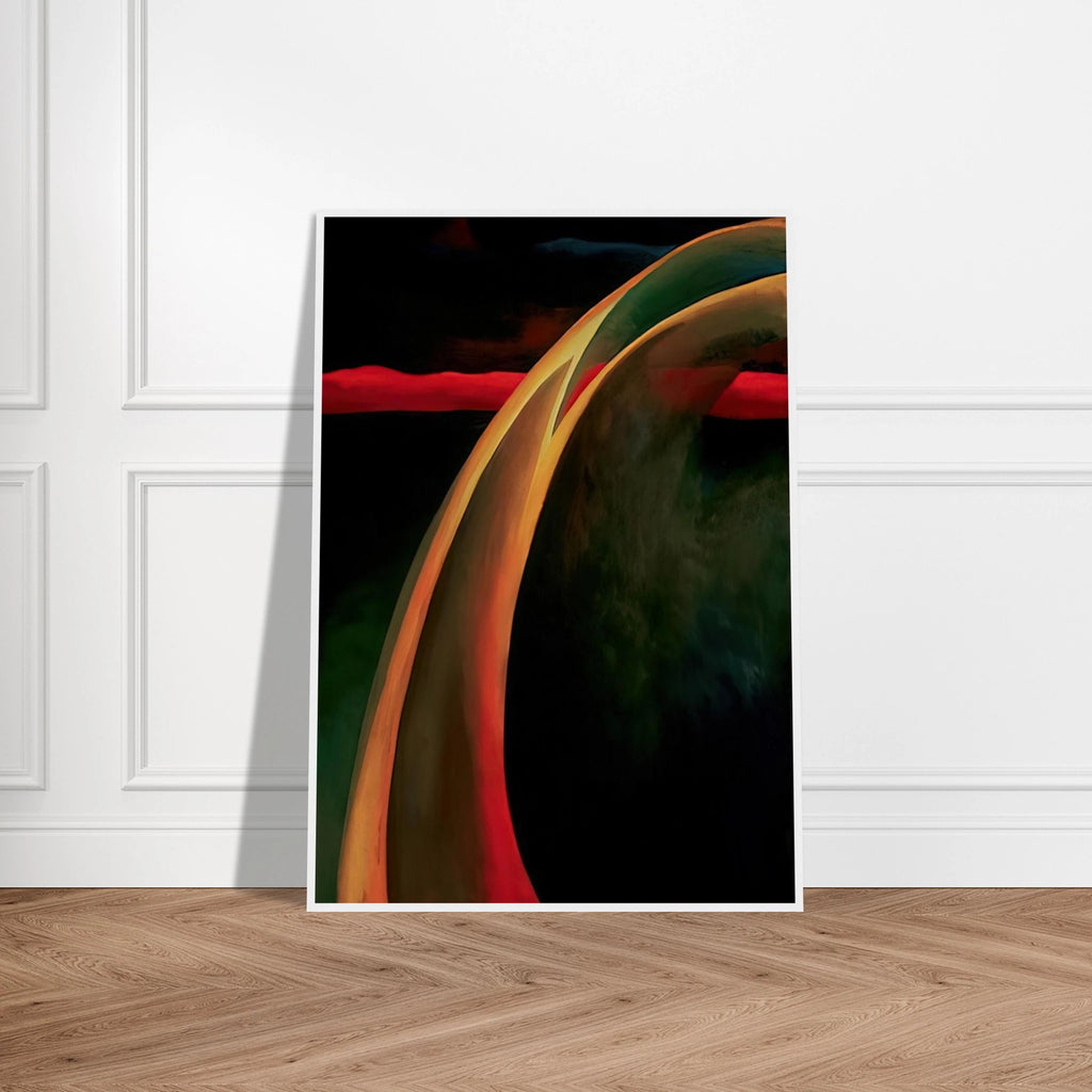 Red and Orange Streak Framed Poster | Georgia O'Keeffe Framed Prints Wall Art | Georgia O Keeffe Prints