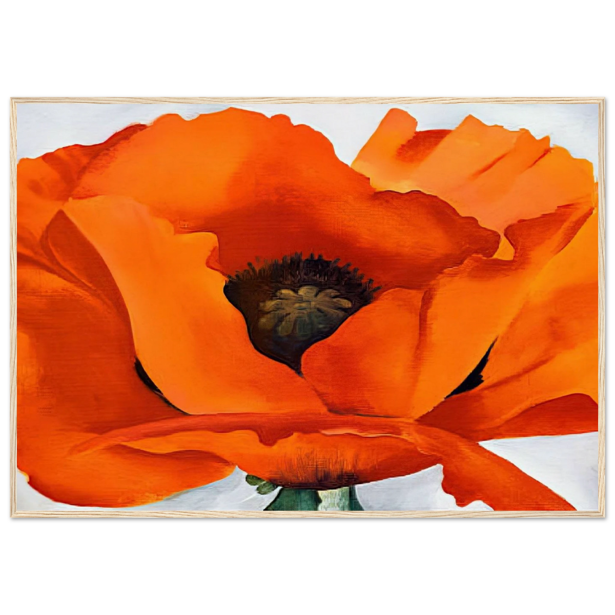 Red Poppy Framed Poster | Georgia O'Keeffe Framed Prints Wall Art | Georgia O Keeffe Prints