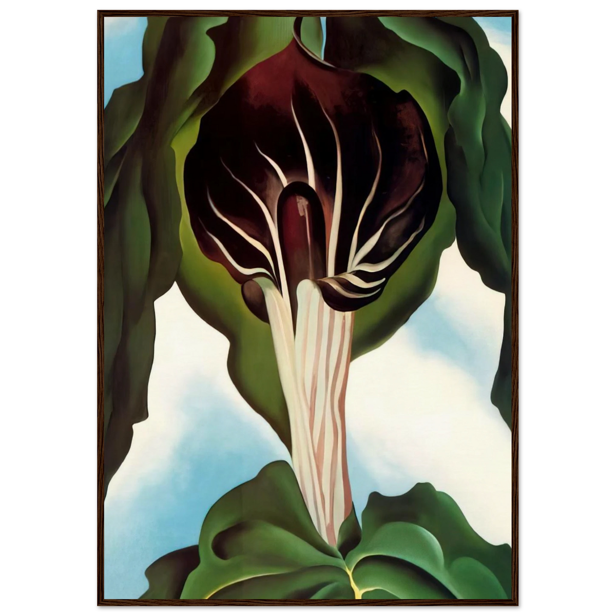 Jack-in-the-Pulpit III Framed Poster | Georgia O'Keeffe Framed Prints Wall Art | Georgia O Keeffe Prints