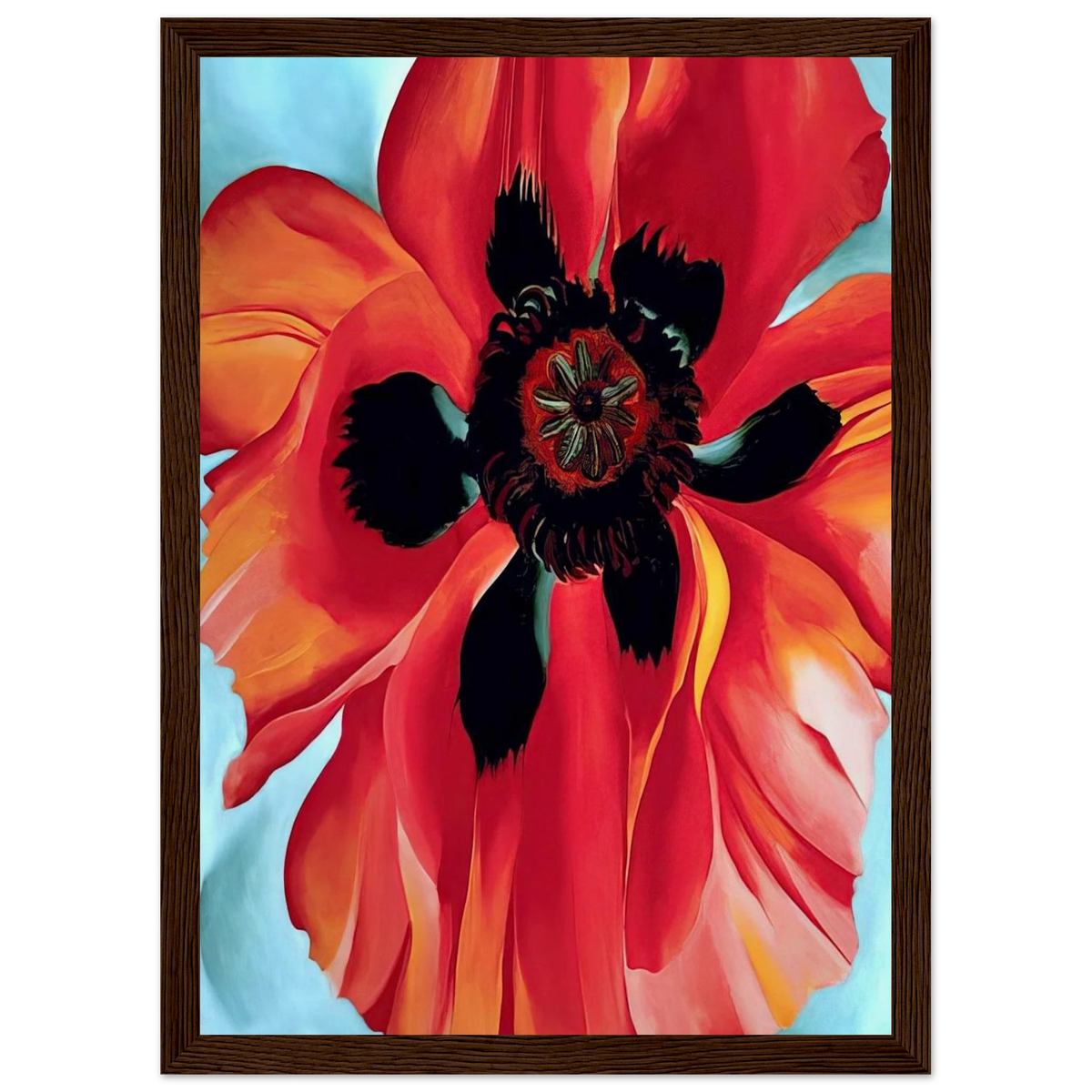 Red Poppy VI Framed Poster | Georgia O'Keeffe Framed Prints Wall Art | Georgia O Keeffe Prints