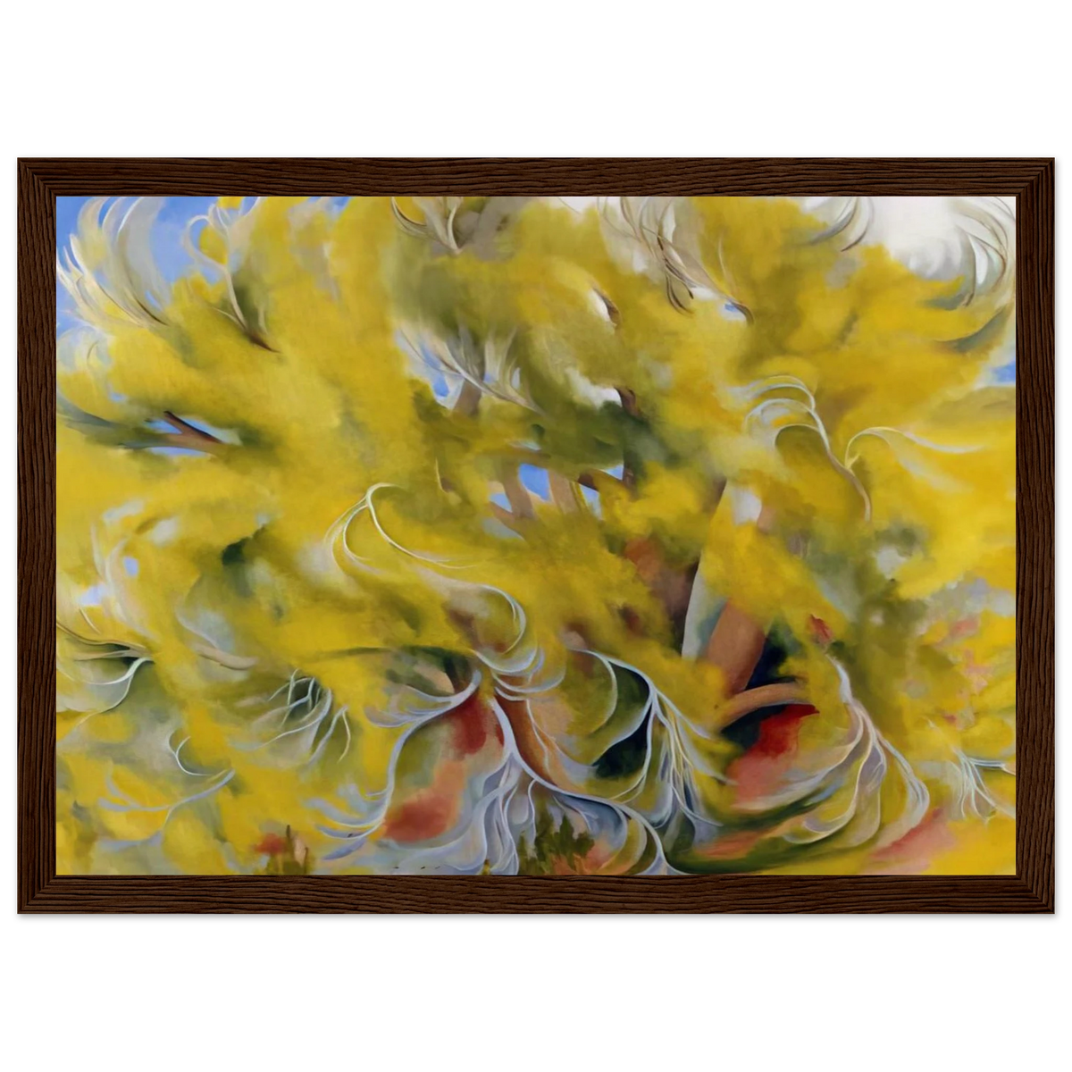 Cottonwood Tree in Spring Framed Poster | Georgia O'Keeffe Framed Prints Wall Art | Georgia O Keeffe Prints