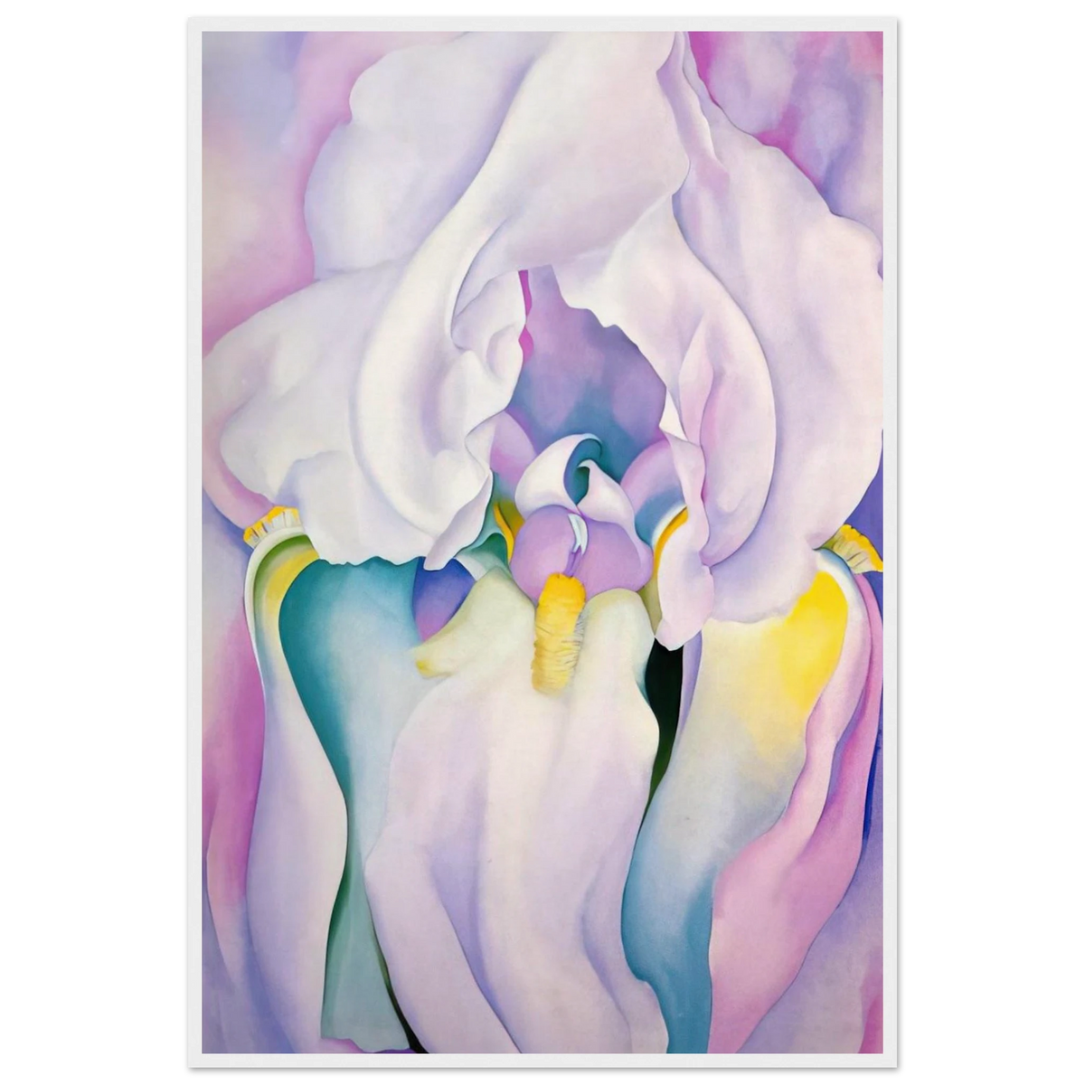 Light of Iris Framed Poster | Georgia O'Keeffe Framed Prints Wall Art | Georgia O Keeffe Prints
