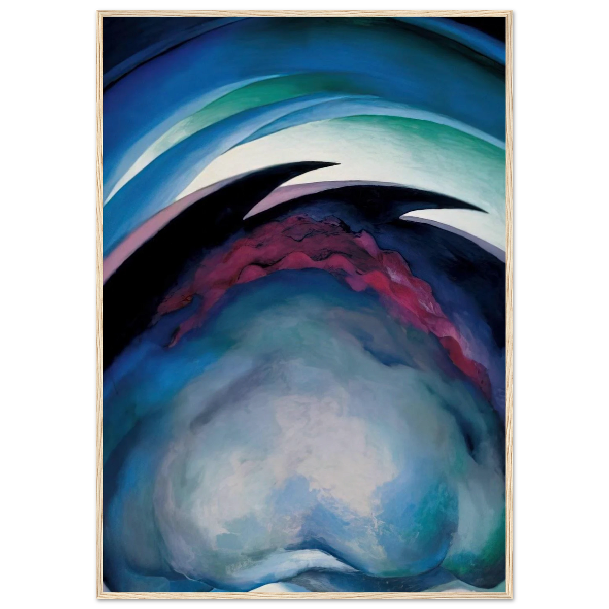 From the Plains I Framed Poster | Georgia O'Keeffe Framed Prints Wall Art | Georgia O Keeffe Prints
