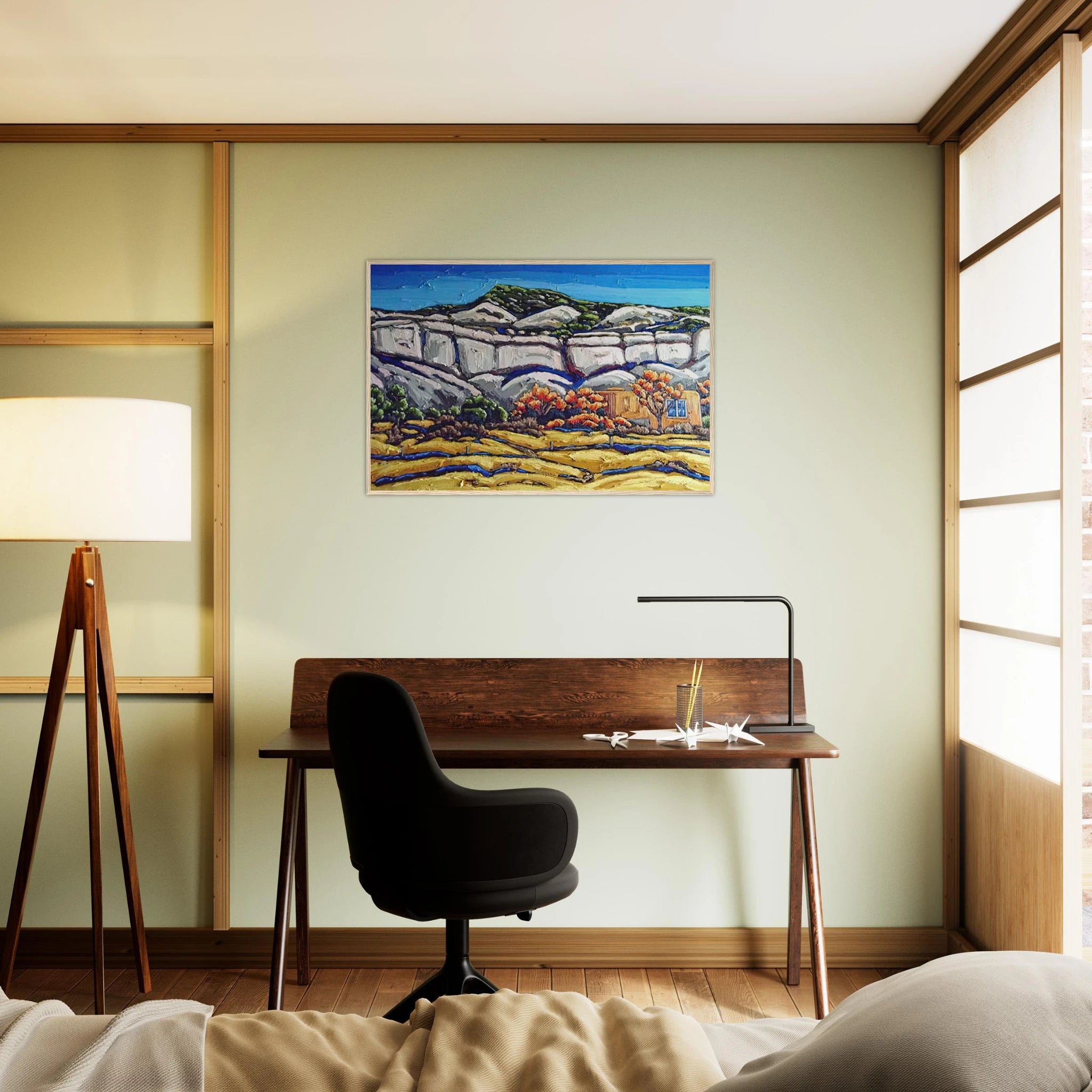 Ghost Ranch Painting Framed Poster | Georgia O'Keeffe Framed Prints Wall Art | Georgia O Keeffe Prints