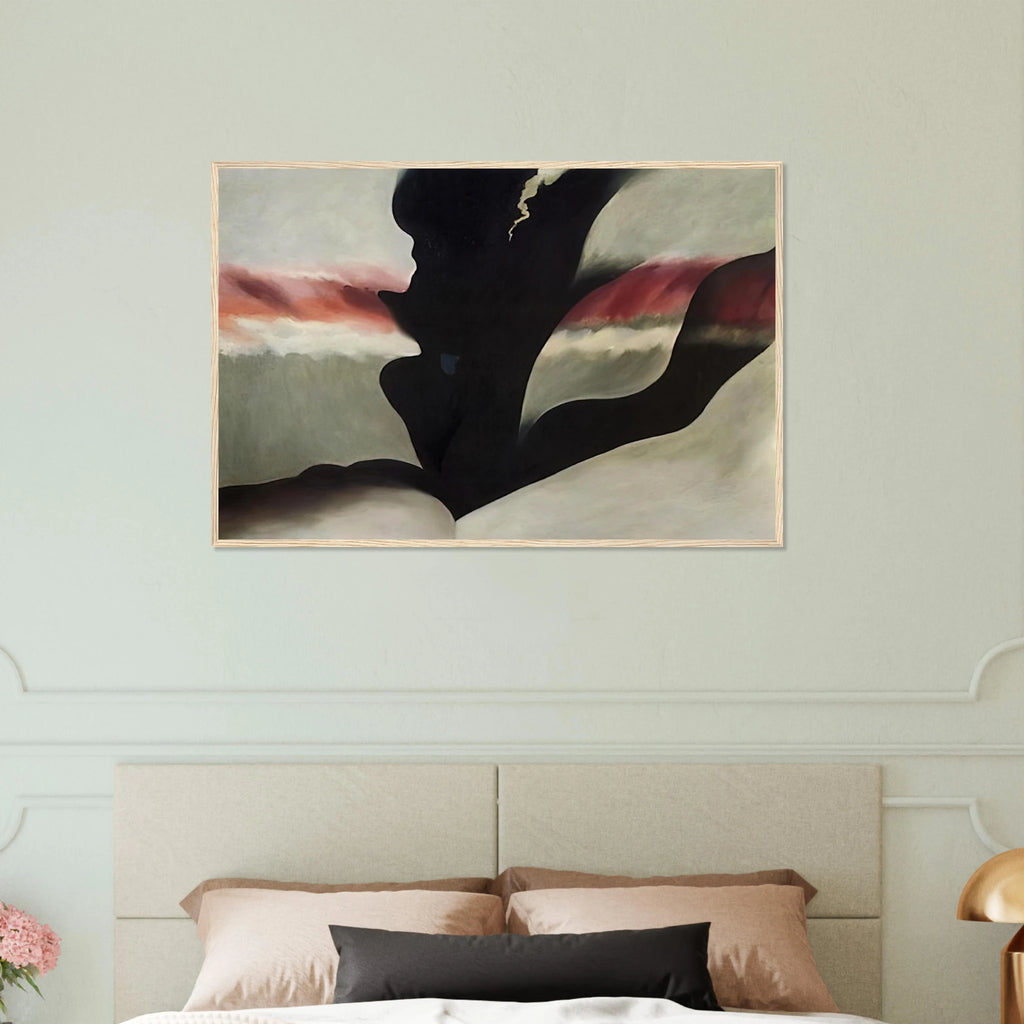 Black Place Green Framed Poster | Georgia O'Keeffe Framed Prints Wall Art | Georgia O Keeffe Prints