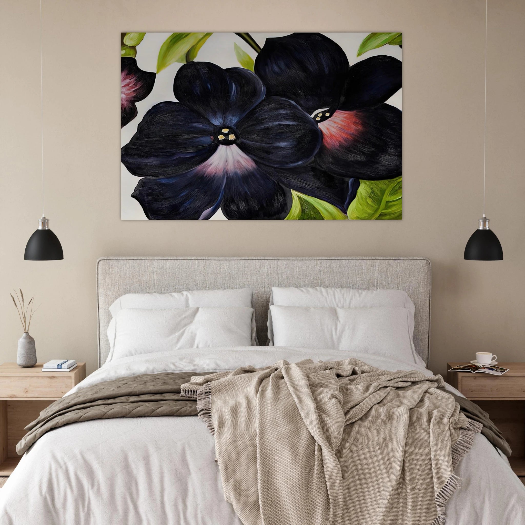Black and Purple Petunias Poster | Georgia O'Keeffe Poster | Georgia O Keeffe Prints