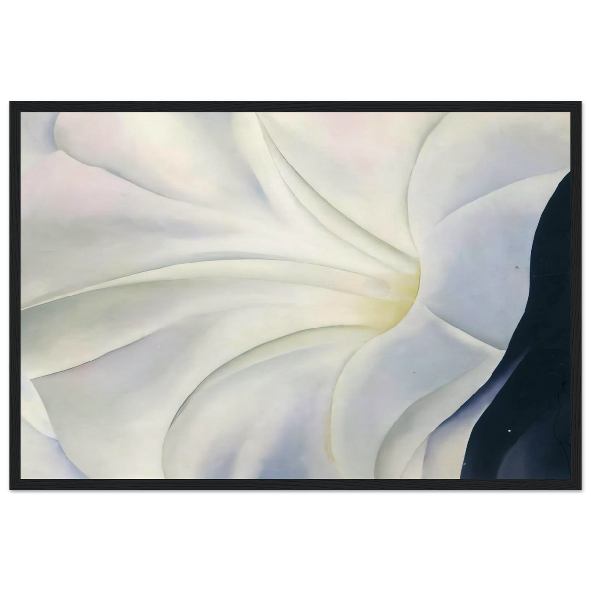 Morning Glory with Black Framed Poster | Georgia O'Keeffe Framed Prints Wall Art | Georgia O Keeffe Prints