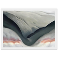 Black Place, Grey and Pink Framed Poster | Georgia O'Keeffe Framed Prints Wall Art | Georgia O Keeffe Prints