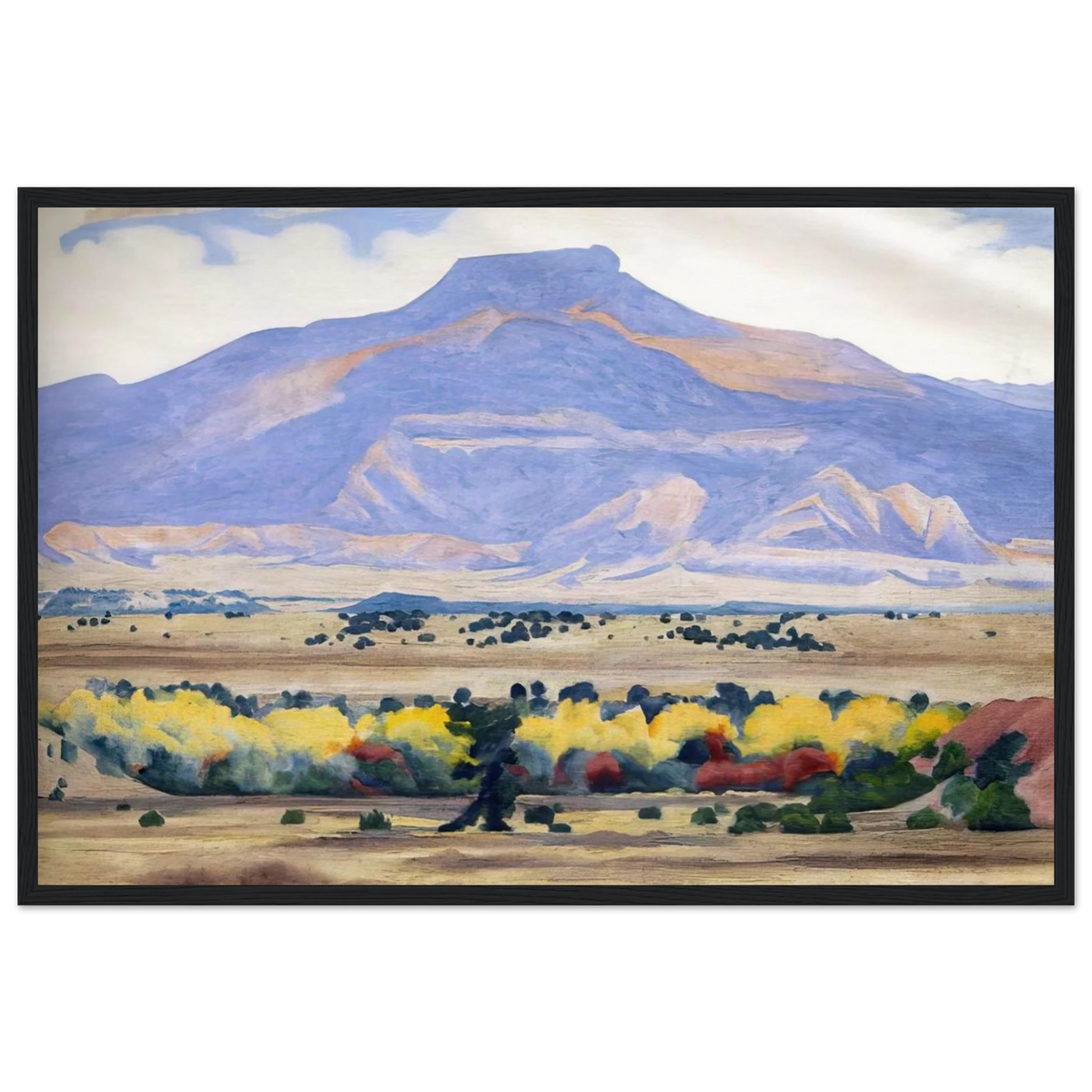 Pedernal Framed Poster | Georgia O'Keeffe Framed Prints Wall Art | Georgia O Keeffe Prints