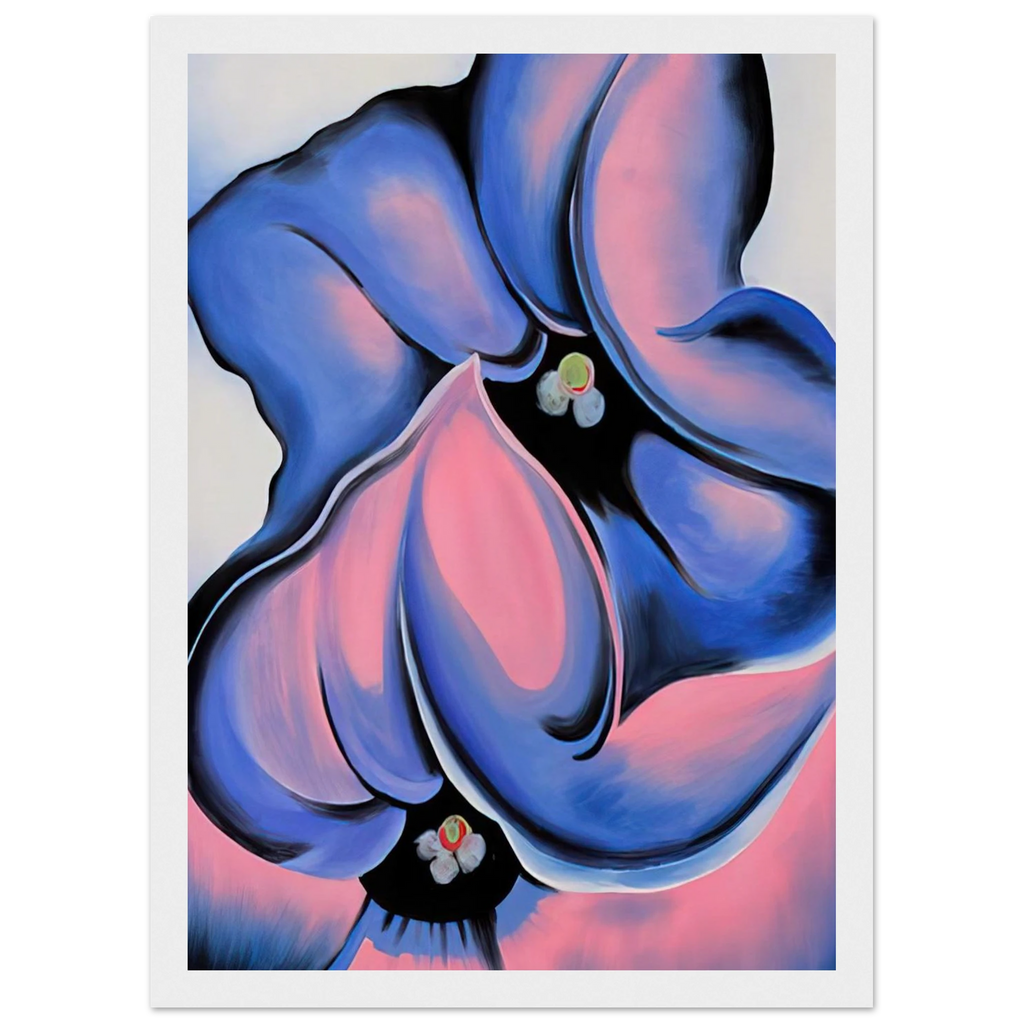 Purple Petunia Framed Poster | Georgia O'Keeffe Framed Prints Wall Art | Georgia O Keeffe Prints