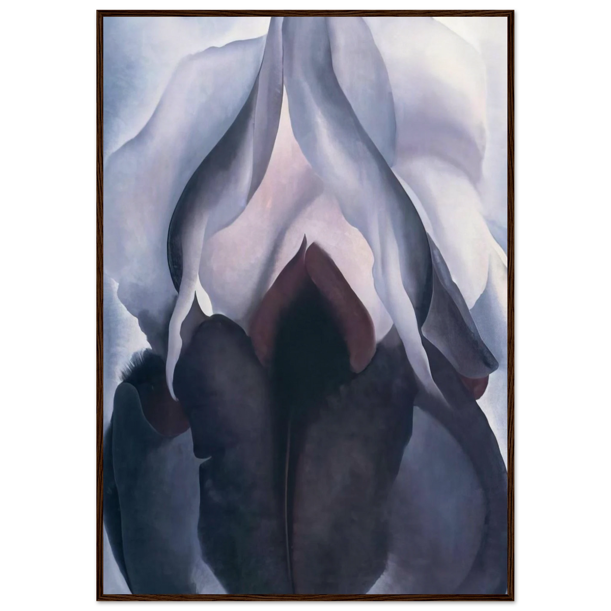Black Iris III Framed Poster | Georgia O'Keeffe Framed Prints Wall Art | Georgia O Keeffe Prints
