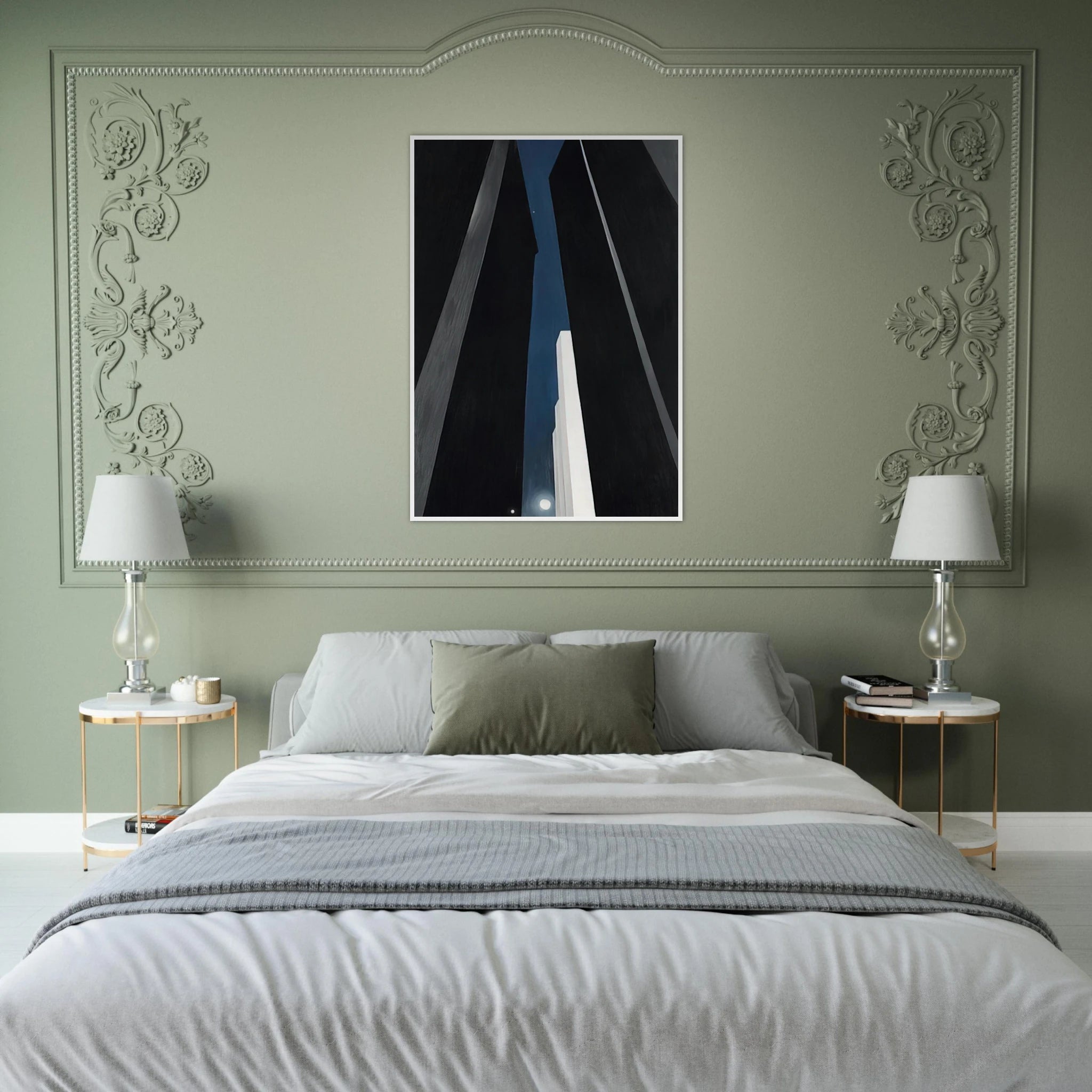 City Night Framed Poster | Georgia O'Keeffe Framed Prints Wall Art | Georgia O Keeffe Prints