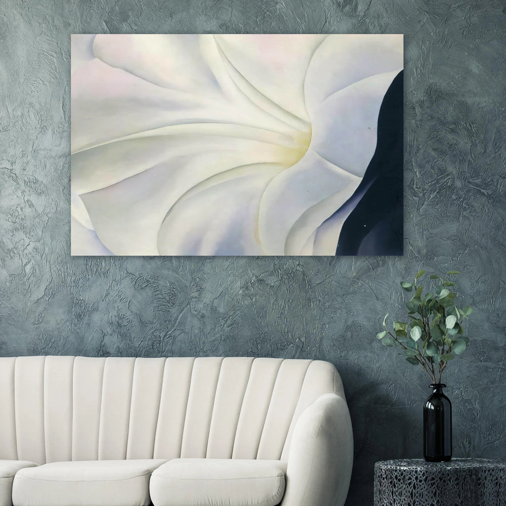 Morning Glory with Black Poster | Georgia O'Keeffe Poster | Georgia O Keeffe Prints