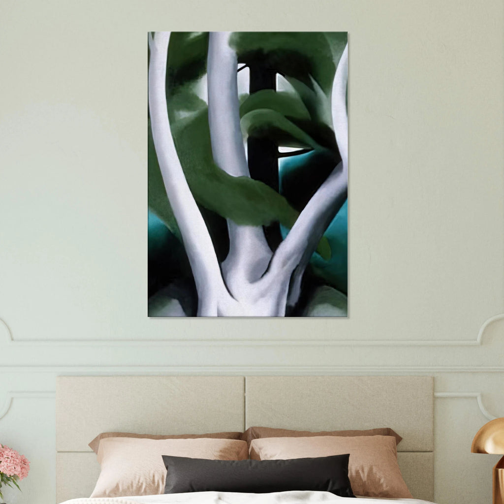 Birch and Pine Tree No. 1 Canvas | Georgia O'Keeffe Canvas | Georgia O Keeffe Prints