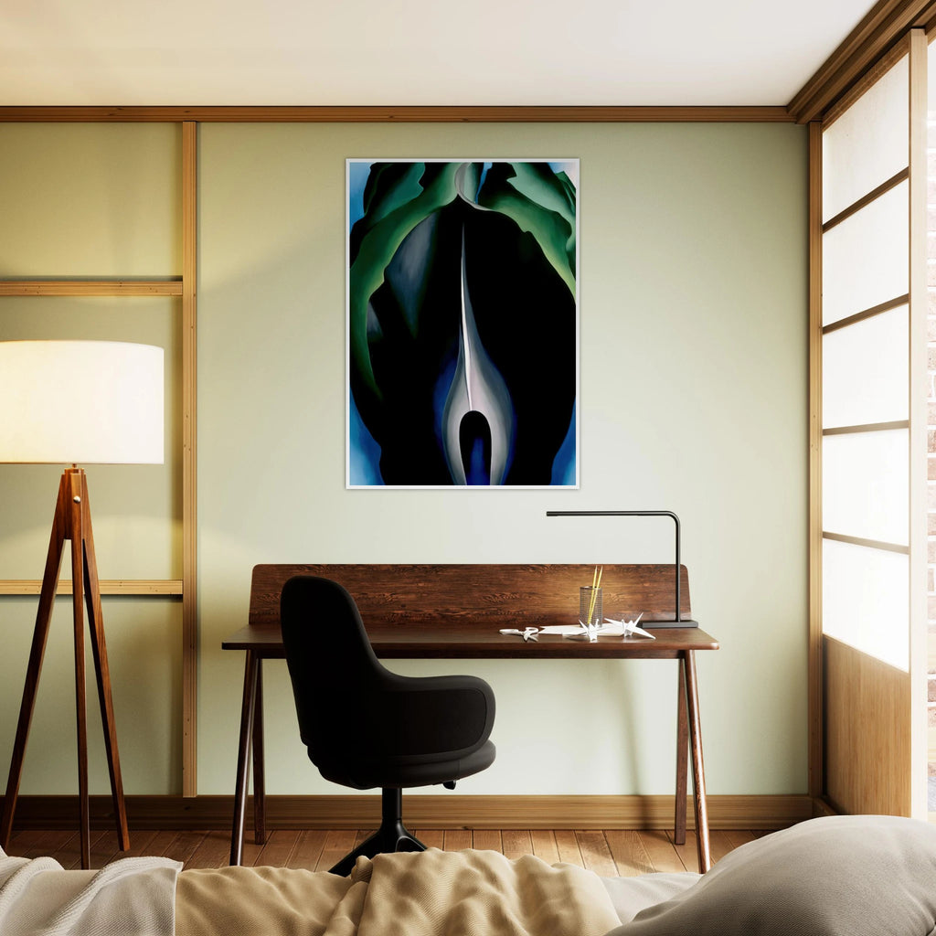 Jack-in-the-Pulpit No. IV Framed Poster | Georgia O'Keeffe Framed Prints Wall Art | Georgia O Keeffe Prints