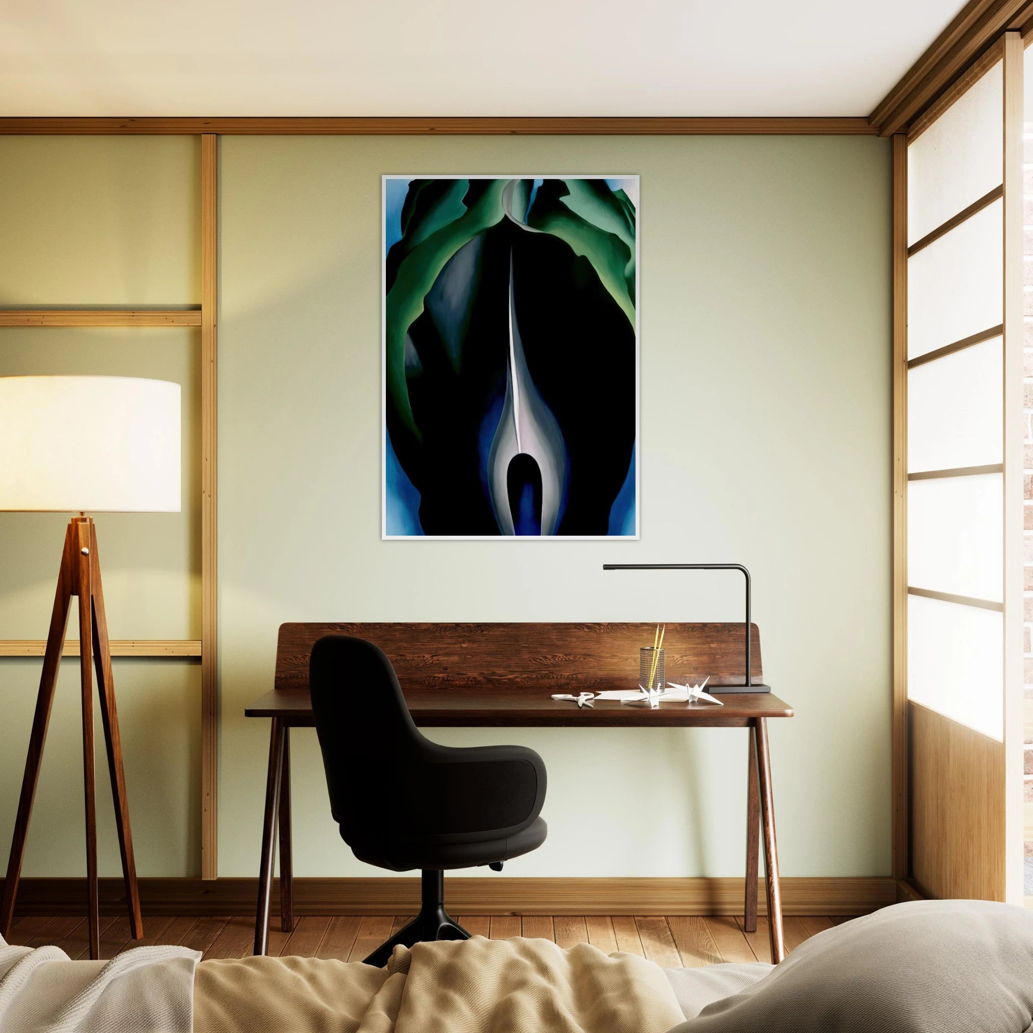 Jack-in-the-Pulpit No. IV Framed Poster | Georgia O'Keeffe Framed Prints Wall Art | Georgia O Keeffe Prints