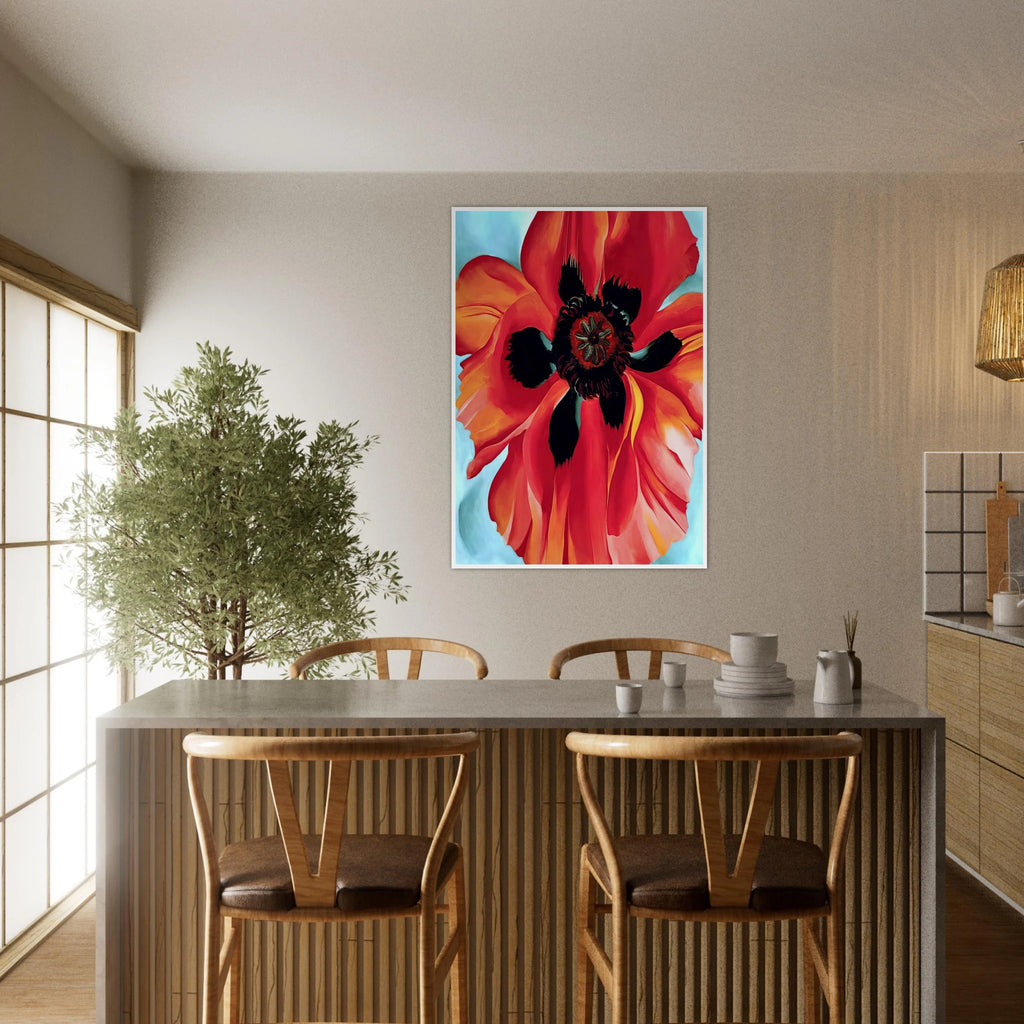 Red Poppy VI Framed Poster | Georgia O'Keeffe Framed Prints Wall Art | Georgia O Keeffe Prints