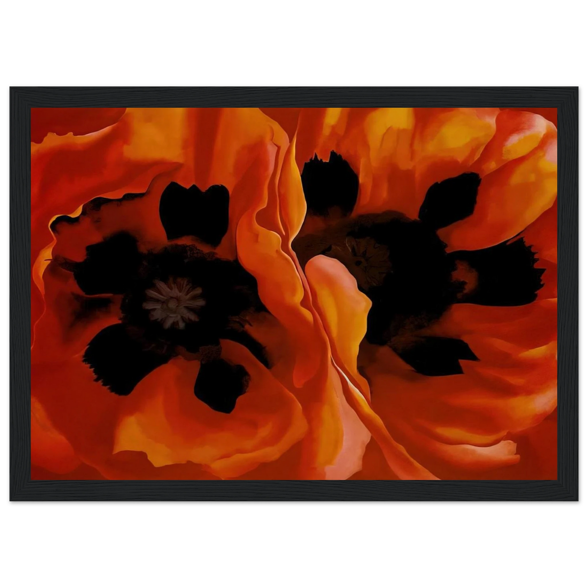Oriental Poppies Framed Poster | Georgia O'Keeffe Framed Prints Wall Art | Georgia O Keeffe Prints