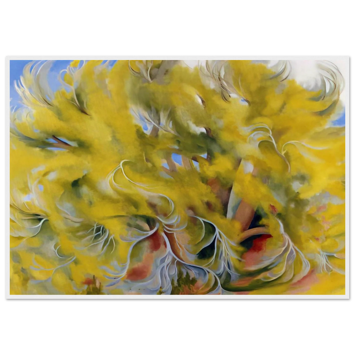 Cottonwood Tree in Spring Framed Poster | Georgia O'Keeffe Framed Prints Wall Art | Georgia O Keeffe Prints
