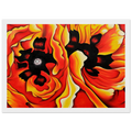 Oriental Poppies II Framed Poster | Georgia O'Keeffe Framed Prints Wall Art | Georgia O Keeffe Prints